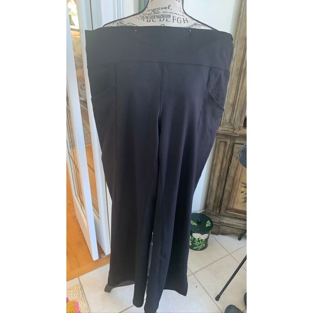 Apana Black Wide Leg joggers